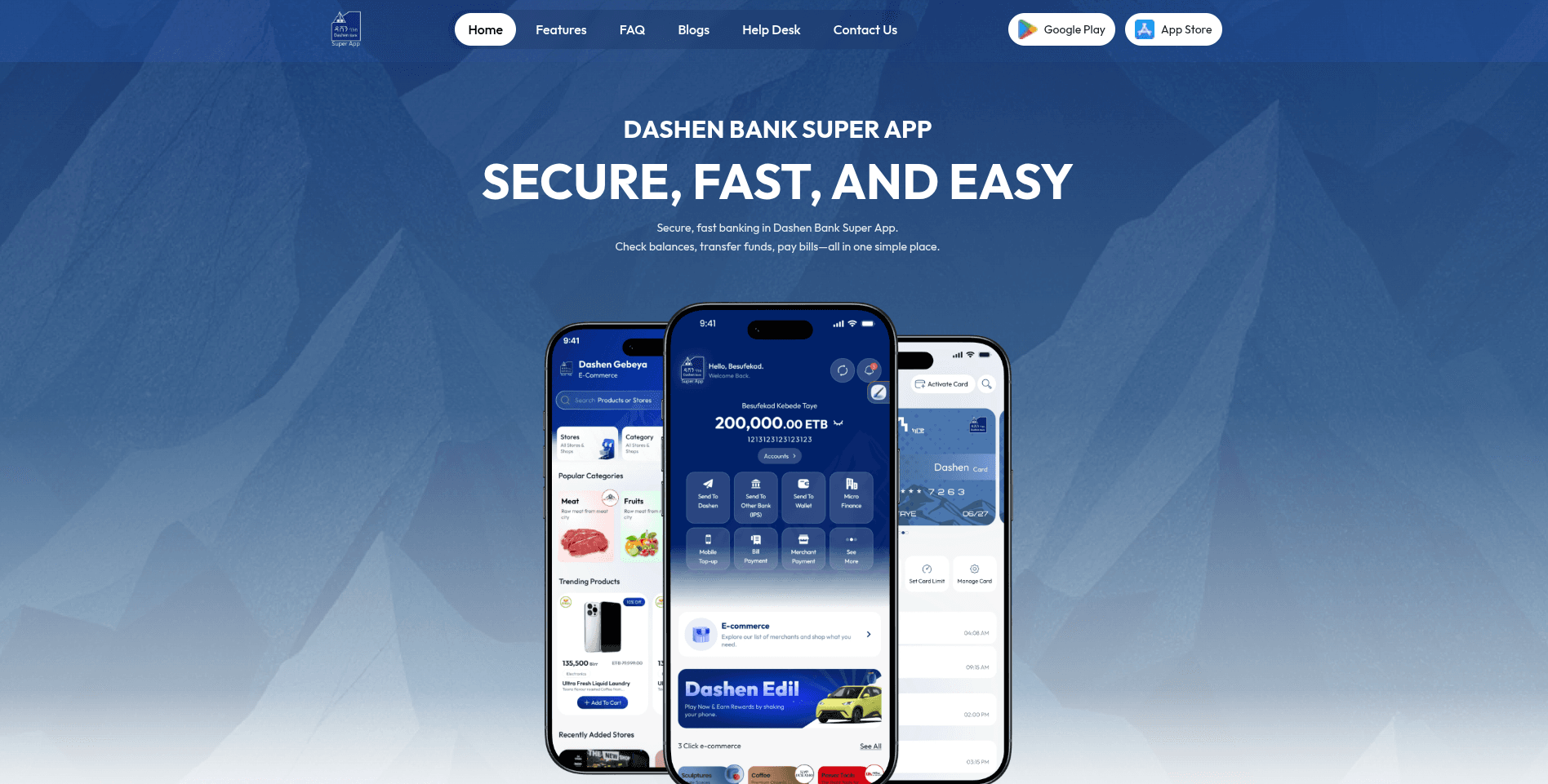 Dashen Super App preview